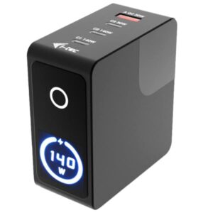Caricabatterie I-Tec USB-C PD 3.0 140W Nero - SKU: CHARG-INTG140W