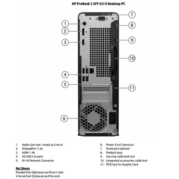 PC Desktop HP ProDesk 2 SFF G1i E - Intel Core i5-14400, 8GB RAM, SSD 512GB - SKU: D5BJ7AT - Immagine 2