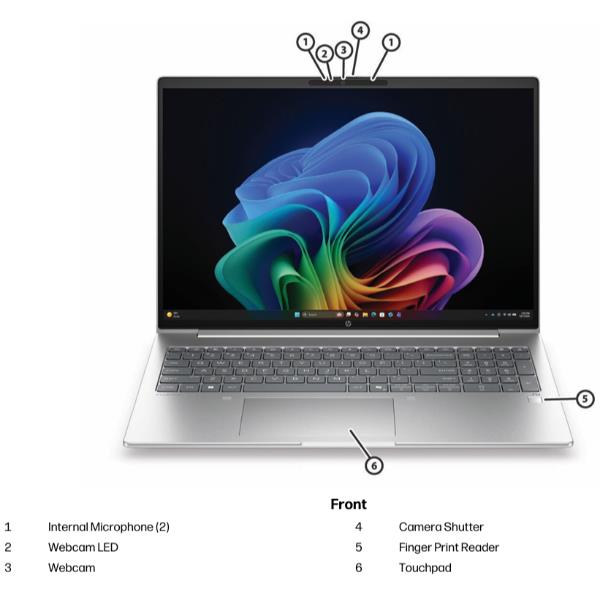 Notebook HP ProBook 16 Intel Core Ultra 5 16GB RAM 512GB SSD AI PC - SKU: DP9J2AT - Immagine 2