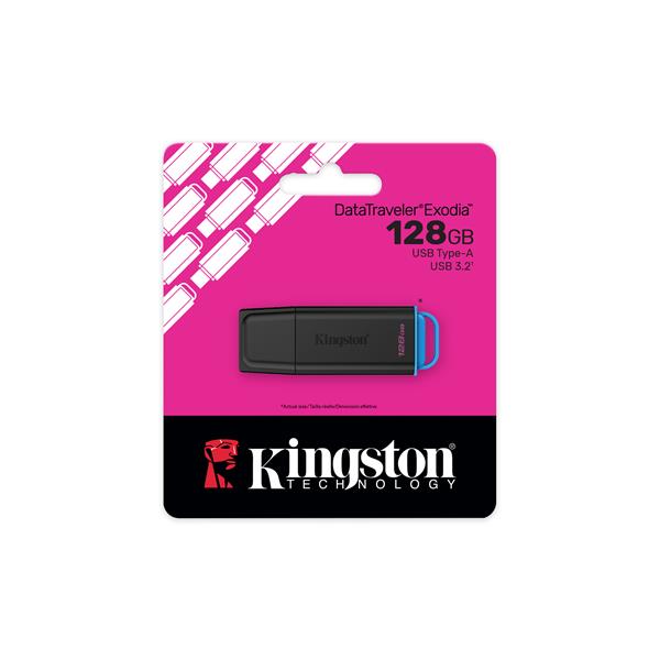 Chiavetta USB Kingston DataTraveler Exodia 128GB USB 3.2 Nero - SKU: DTXG2/128GB - Immagine 2