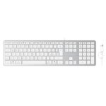 Tastiera Conceptronic USB Sottile Bianca Italiana USB-A/C