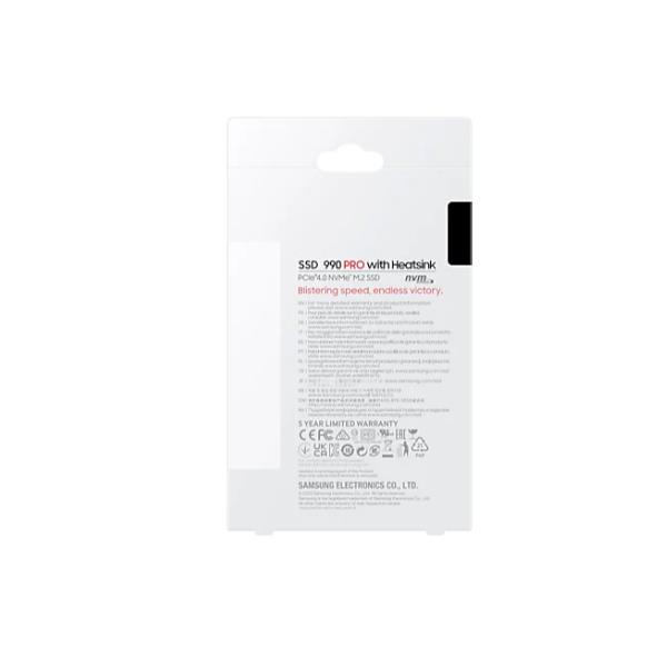 SSD Samsung 990 PRO 2TB con Dissipatore PCIe 4.0 NVMe - immagine 3
