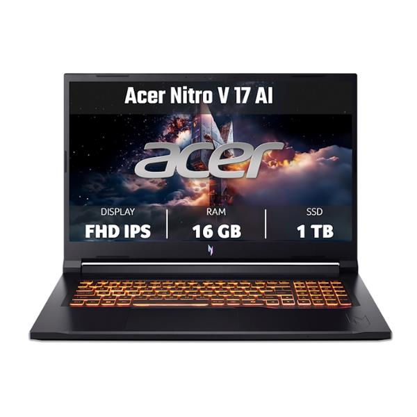 Notebook Gaming Acer Nitro V 17 AI ANV17-41-R6FD Ryzen 7 RTX 5060 16GB 1TB - SKU: NH.QYVET.003 - Immagine 6