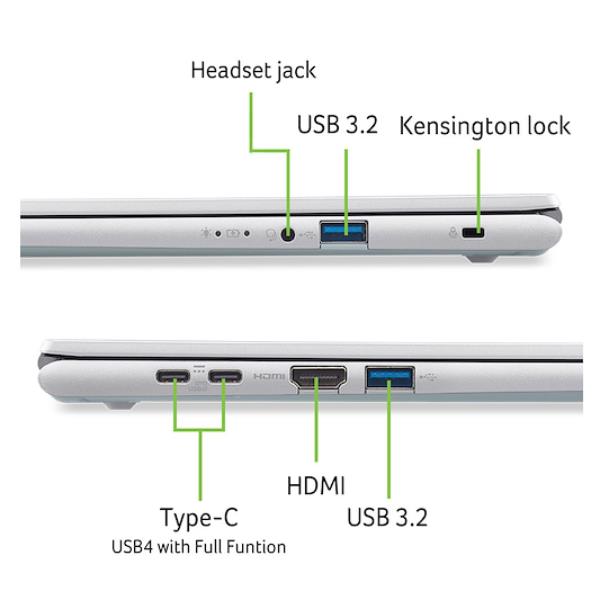 Notebook Acer Aspire Go 16 AG16-71P-98MF i9-13900H 16GB 512GB - SKU: NX.JS9ET.009 - Immagine 3