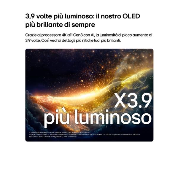 TV LG 65 OLED EVO AI G6S 4K UHD Smart WebOS26 - SKU: OLED65G66LS.API - Immagine 11