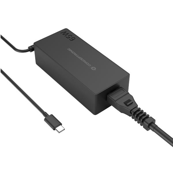 Alimentatore Notebook Conceptronic 65W USB-C PD Nero - SKU: OZUL09BE