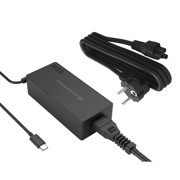 Alimentatore Notebook Conceptronic 65W USB-C PD Nero - immagine 3