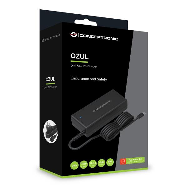 Alimentatore Notebook Conceptronic 90W USB-C PD Nero - immagine 3