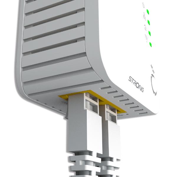 Adattatori Powerline Strong Wi-Fi 600 kit 3x - 2 Porte LAN, Bianco - immagine 5