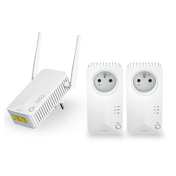 Adattatori Powerline Strong Wi-Fi 600 kit 3x - 2 Porte LAN, Bianco - immagine 8