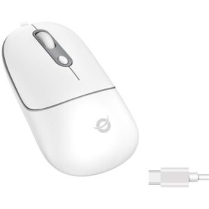 Mouse Conceptronic 4-BUTTON OPTICAL USB-C Bianco - SKU: REGAS02W