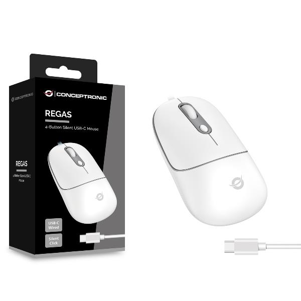 Conceptronic 4-BUTTON OPTICAL USB MOUSE USB-C - Tastiere e mouse - immagine 6