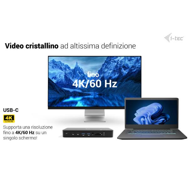Docking Station I-Tec Thunderbolt 4 3 Display PD140W - SKU: TB5TRIPLEM2PDIT - Immagine 13