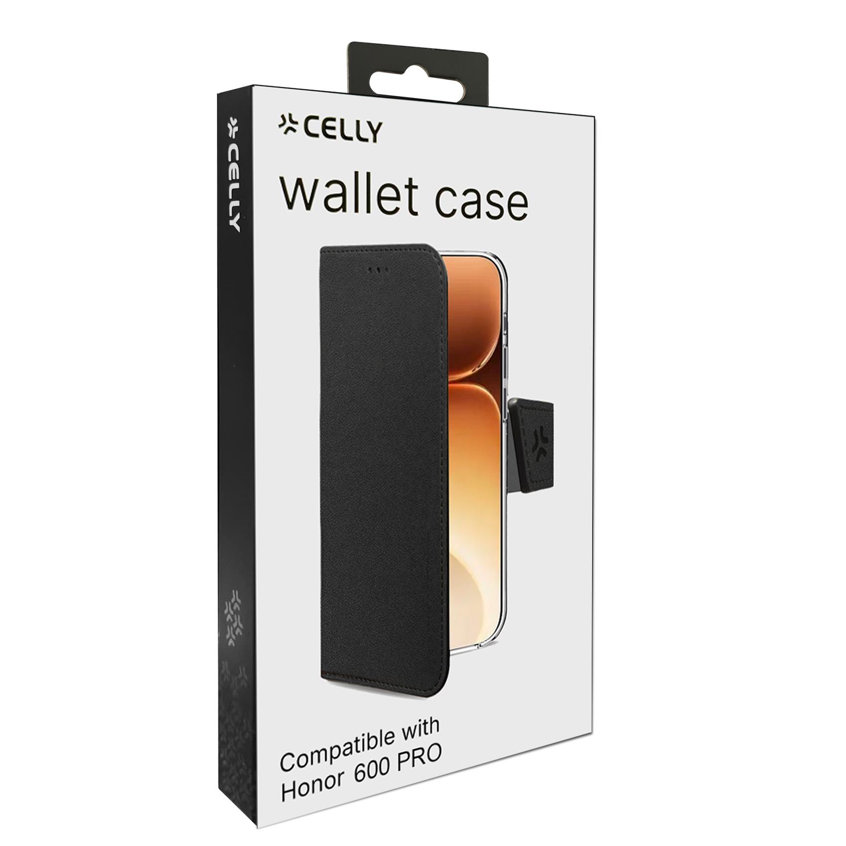 Custodia Celly WALLY Honor 600 Pro Pelle Sintetica Nero - SKU: WALLY1184 - Immagine 7