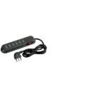Multipresa Legrand 6 Prese Bipasso con Interruttore e Luce Cavo 1.5m Antracite