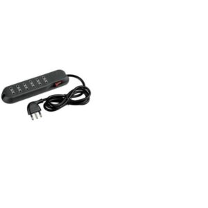 Multipresa Legrand 6 Prese Bipasso con Interruttore e Luce Cavo 1.5m Antracite