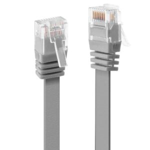 Cavo Rete Cat.6 U/UTP Flat Lindy 5m Grigio RJ-45