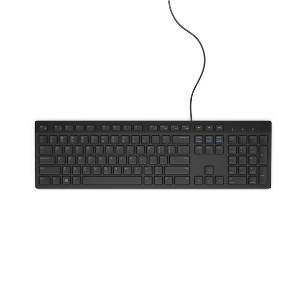 Tastiera Dell KB216 Multimedia USB - Cablata, Layout Inglese, Nero - SKU: 580-ADHY