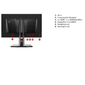 Monitor MSI MAG 274QP QD-OLED X24 26.5 OLED 2560x1440 - SKU: 9S6-3CFA9T-001