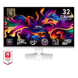 Monitor Gaming MSI MPG 321URXW QD-OLED 31.5 4K 3840x2160 - SKU: 9S6-3DD29A-022
