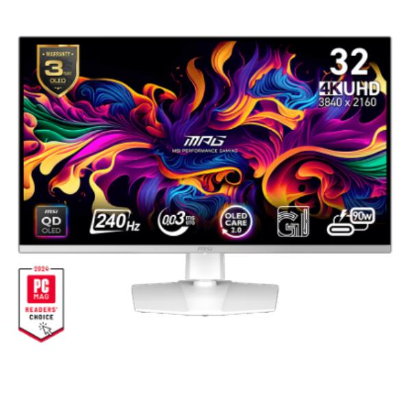 Monitor Gaming MSI MPG 321URXW QD-OLED 31.5 4K 3840x2160 - SKU: 9S6-3DD29A-022