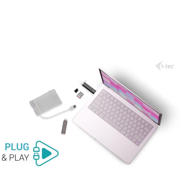 Lettore Memory Card I-Tec USB 3.1 Nero Esterno - SKU: CAUSBSD - Immagine 4