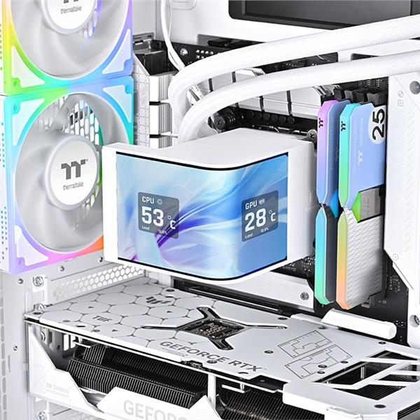 Dissipatore a liquido Thermaltake MAGCURVE 360 Ultra Snow Edition 3x120mm - SKU: CLW454PL12SWA - Immagine 6