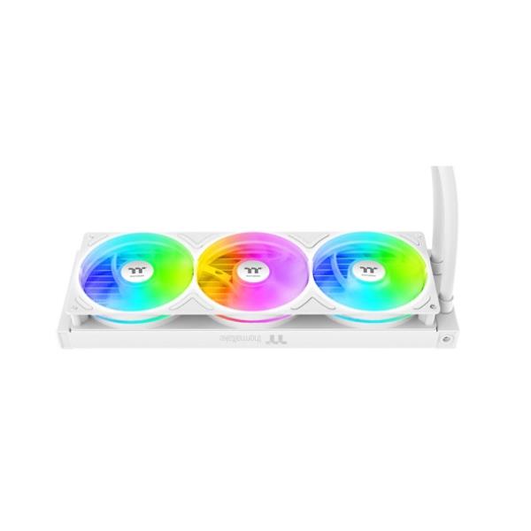 Dissipatore a liquido Thermaltake TH360 V3 Ultra ARGB Sync Snow 360mm - SKU: CLW476PL12SWA - Immagine 3