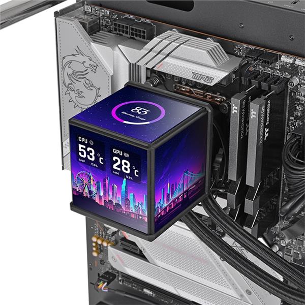 Dissipatore a liquido Thermaltake MINECUBE 360 Ultra All-In-One 3x120mm - SKU: CLW481PL12SWA - Immagine 2