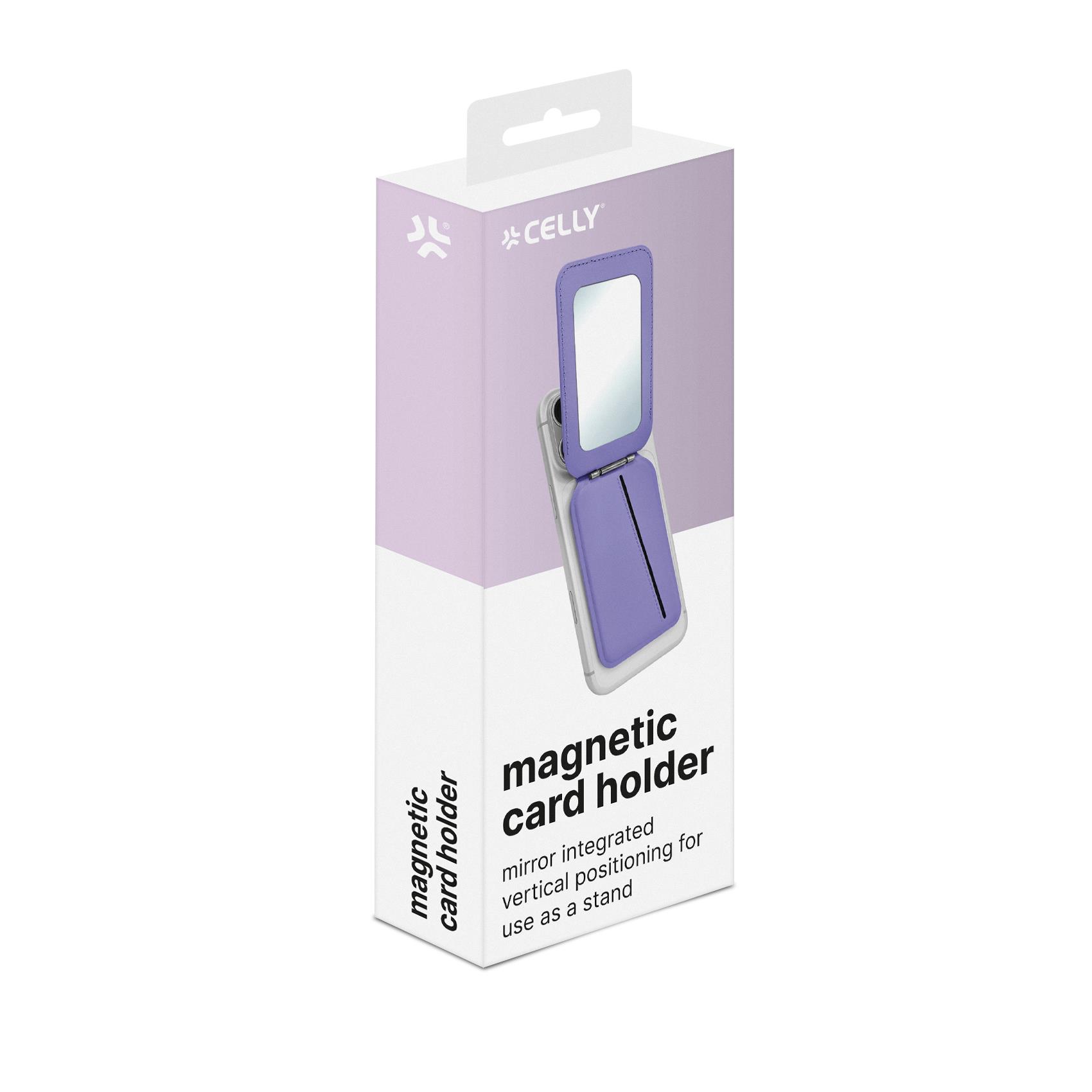 Portacarte Celly Offset Collection Blu Similpelle con Specchio - SKU: COLCARDHOLMIRVL - Immagine 4