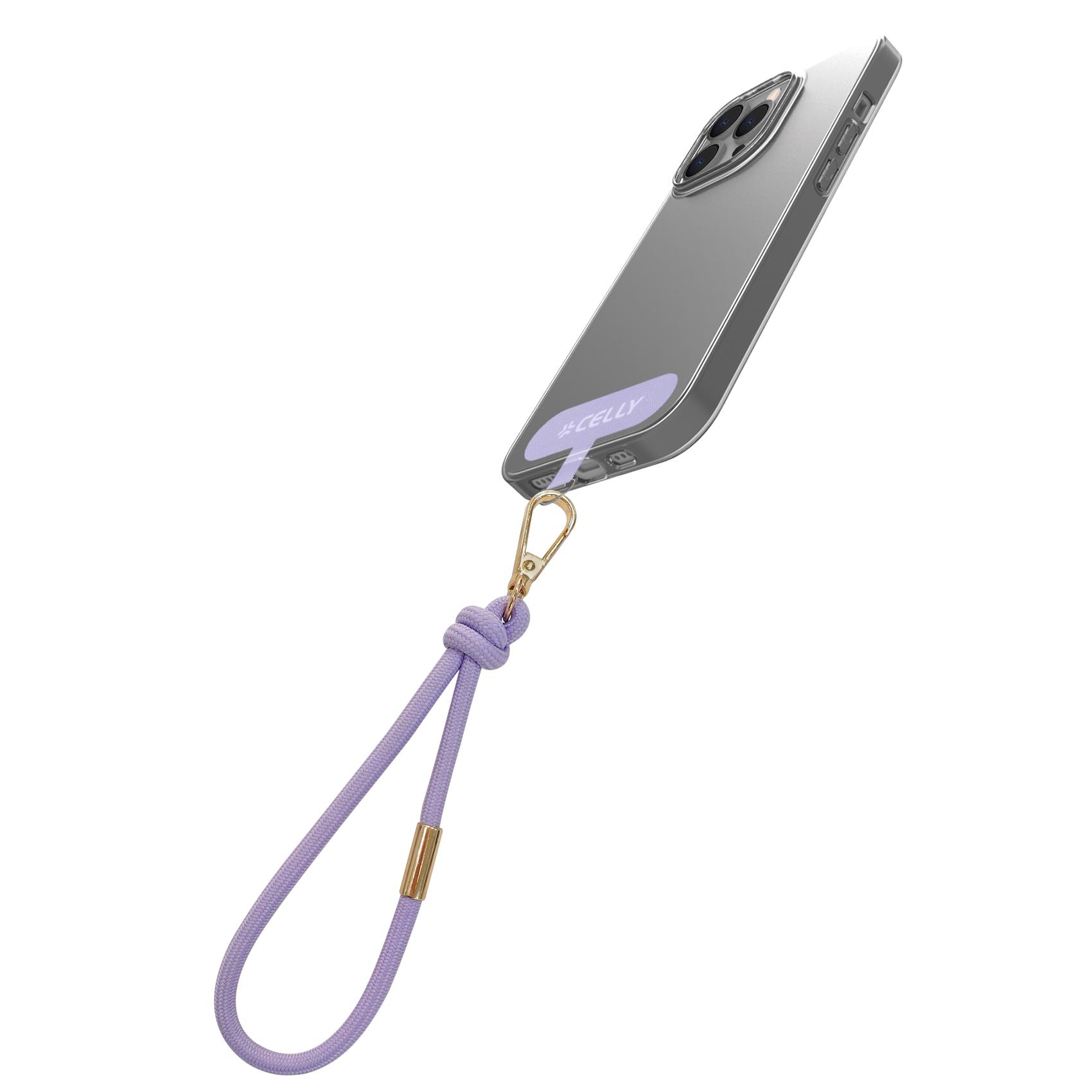 Cover Smartphone Celly Wrist Lacet Offset Collection Viola Tessuto - SKU: COLWRISTLACETVL - Immagine 2