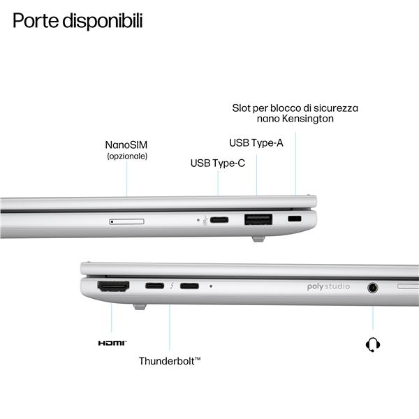 Notebook HP EliteBook 8 G1i 14" Intel Core Ultra 5 24GB 512GB Win11 Pro - immagine 8