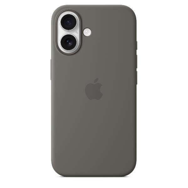 Cover iPhone 16 Apple Silicone Stone Gray - Protezione Elegante - SKU: MYY33ZM/A