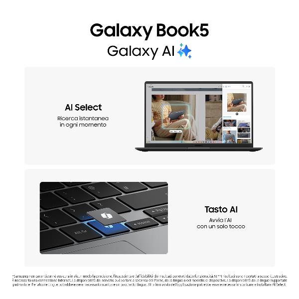 Notebook Samsung Galaxy Book5 15.6" Intel Core Ultra 7 16GB 512GB - immagine 7