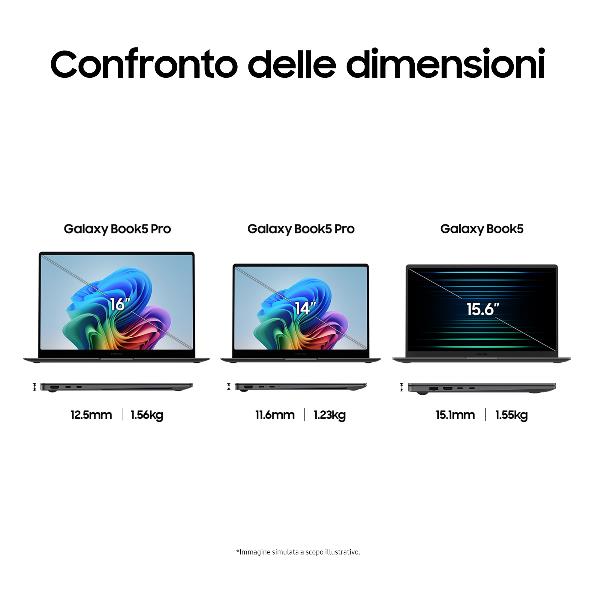 Notebook Samsung Galaxy Book5 15.6" Intel Core Ultra 7 16GB 512GB - immagine 9