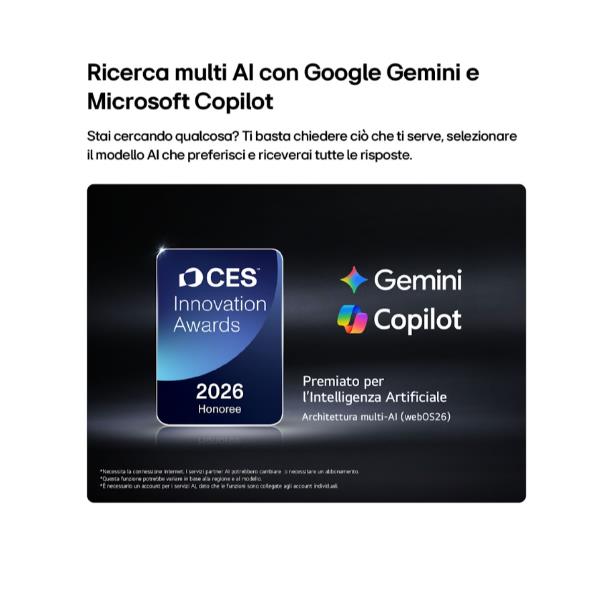 TV LG 55 OLED AI B6 4K UHD WebOS26 55 Pollici Smart TV - SKU: OLED55B65LA.API - Immagine 2