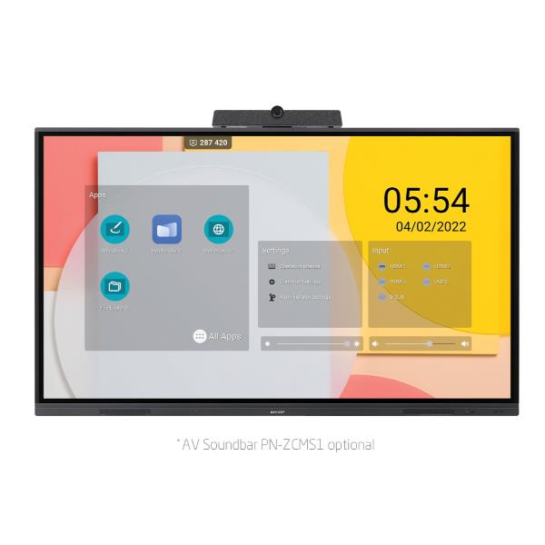 Monitor Interattivo Sharp PN-L752B 75 LCD 4K - SKU: PNL752B - Immagine 2
