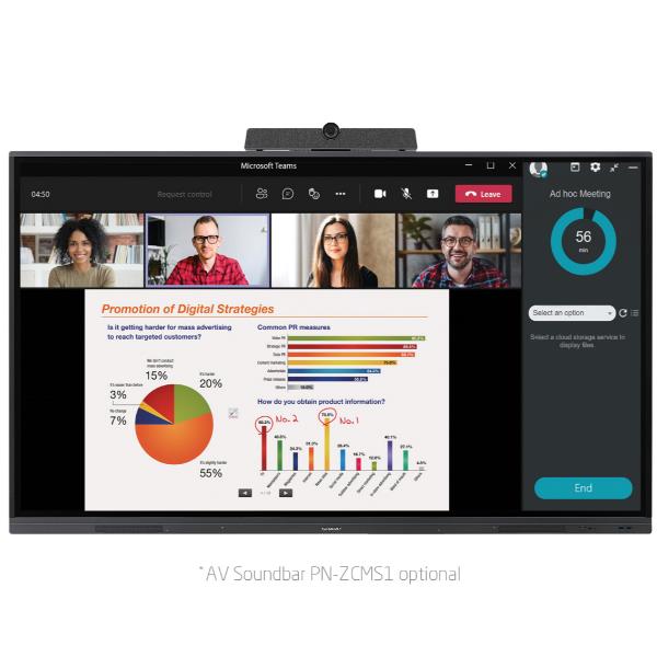 Monitor Interattivo Sharp PN-L862B 86 IPS 4K - SKU: PNL862B - Immagine 2