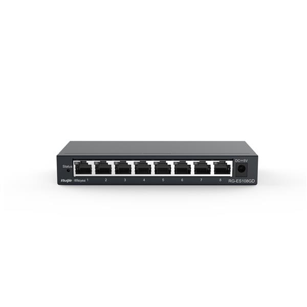 Switch 8 Porte Gigabit Ruijie Networks RG-ES108GD Unmanaged - SKU: RG-ES108GD - Immagine 3