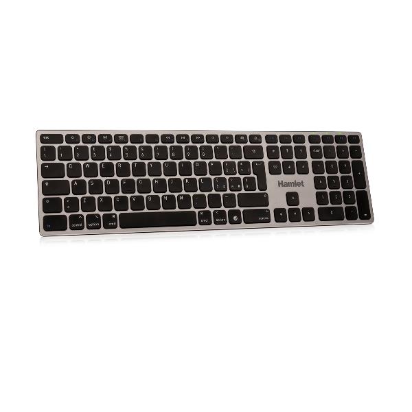 Tastiera Hamlet USB-C USB-A in Alluminio Argento Layout IT - SKU: XKKITA-MCA