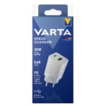 Caricabatteria Auto Varta Speed Charger USB-A Bianco