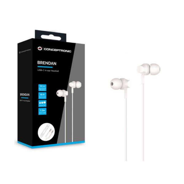 Auricolari Conceptronic USB-C con Microfono e Noise Canceling - immagine 3