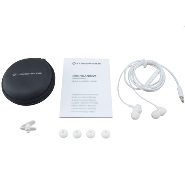 Auricolari Conceptronic USB-C con Microfono e Noise Canceling - immagine 5