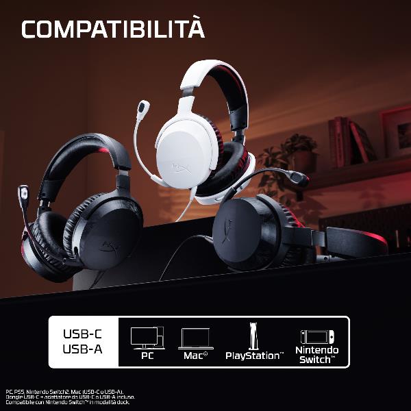 HP Inc Cuffie da gaming HyperX Cloud Stinger 3 PlayStation - Cuffie e Auricolari - immagine 6