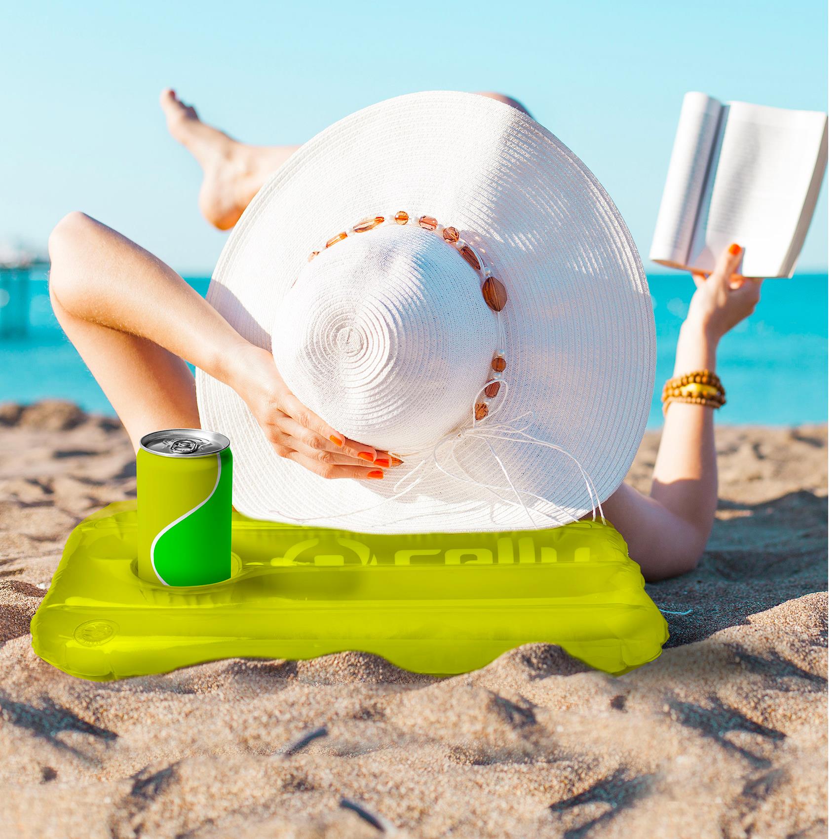 Speaker Bluetooth Celly POOLPILLOW 3W Impermeabile Giallo - immagine 4
