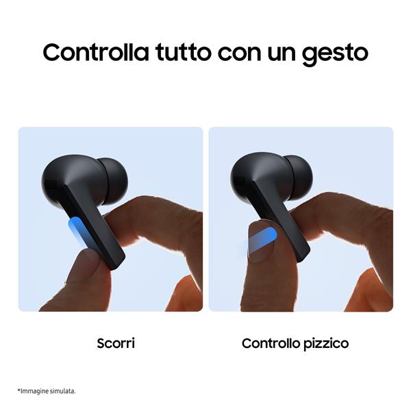 Auricolari Wireless Samsung Galaxy Buds3 FE Nero con ANC - SKU: SM-R420NZKAITV - Immagine 3