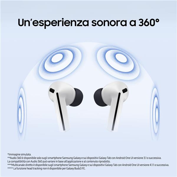 Auricolari Wireless Samsung Galaxy Buds3 FE Nero con ANC - SKU: SM-R420NZKAITV - Immagine 4