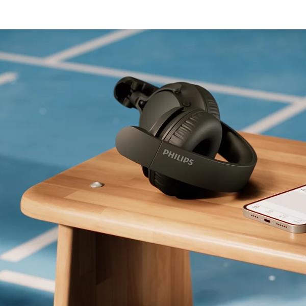 Cuffie Wireless Philips Over-Ear Bluetooth Nero con Microfono - SKU: TAH4000BK/00 - Immagine 2