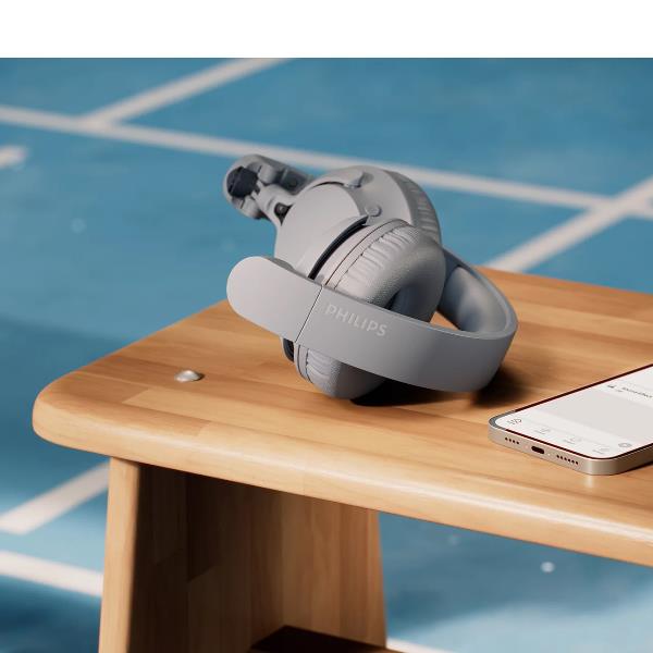 Cuffie Wireless Philips Over-Ear Bluetooth Azzurro con Microfono - SKU: TAH4000LB/00 - Immagine 4