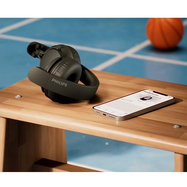 Cuffie Wireless Philips con Cancellazione Rumore e Microfono - Nero - SKU: TAH4500BK/00 - Immagine 7